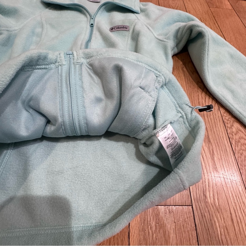 Columbia Women's Pale Blue Full-Zip Teddy Fleece Jacket - Picture 9 of 16